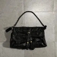 archive city leather hand bag grunge y2k