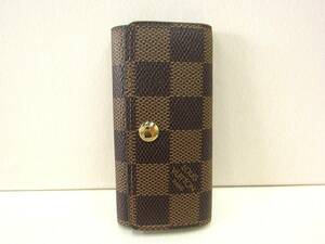 5E561SZ◎LOUIS VUITTON ルイヴィトン ダミエ 　キーケース　4連◎中古品【送料無料】