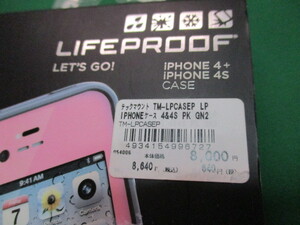 未使用品　半額スタート！　iphone4 4S　LIFE PROOF　ピンク　テックマウント　スマホ　耐衝撃　ケース　当時物