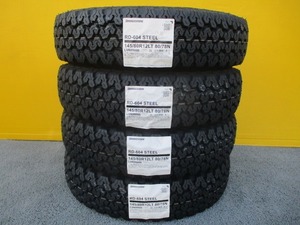 新品4本■全国送料込み18,600円■ブリヂストンRD-604■145/80R12LT 80/78N(145R12 6PR)■軽トラエブリーキャリーハイゼットサンバーNバン