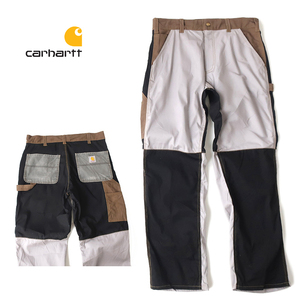 carhartt カーハート 一点物リメイク◎ダック生地ペインターパンツ マルチ縫製 W36