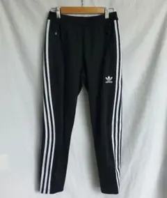 ａｄｉｄａｓ アディダス トラックパンツ ジャージパンツ ライン 黒白 ジョガー