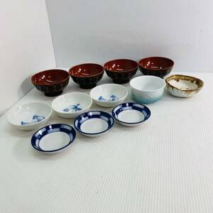 ★☆中古 小皿 煎茶道具 小鉢 汁椀 醤油皿 まとめ売りセット お味噌汁 お茶碗 キ☆★