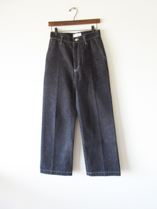 美品 christian wijnants / クリスチャン・ワイナンツ PELANA wide-leg trousers 6238 34 DARK DENIM / ストレートデニムパンツ