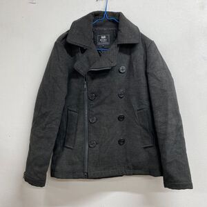 BEAMS ビームス　Pコート　ピーコート　アウター　濃いグレーS K4