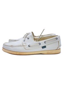 Paraboot◆Paraboot/パラブーツ/デッキシューズ/US8/WHT/レザー