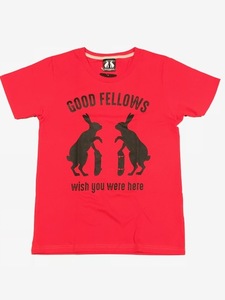 ☆sale/新品/正規品/特価・UG ‘‘GOOD FELLOWS‘‘ S/S T-SHIRT | Color：Red | Size：S | マッドバニー/ユージー