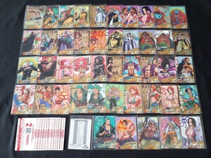 希少 ONE PIECE ワンピース ARカードダス 第2弾 全40種 フルコンプ + 赤文字 イラスト違い 大量まとめセット ボア・ハンコック ルフィ 他