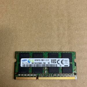 X106 SAMSUNG ノートPCメモリ 8GB 2Rx8 PC3L-12800S 1枚