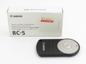 【送料140円】02193 Canon RC-5 リモートコントローラー リモコン【アットカメラ】