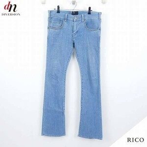 RICO リコ ブーツカット フレア ストレッチ デニムパンツ ジーンズ INDIGO M