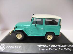 １：４３　TOYOTA　トヨタ　ランドクルーザー　 FJ４０　1967　ライトグリーン　ミニカー　１：４３　