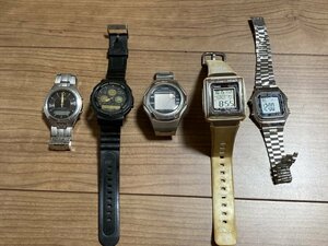 1636●メンズ腕時計　カシオ　CASIO　まとめて5点　※ジャンク品