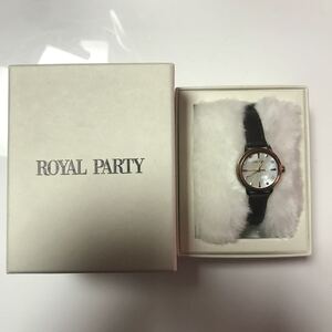 ROYAL PARTY 稼働品　レディース腕時計　クォーツ 3針　箱付き　ロイヤルパーティー