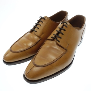 中古◆クロケット＆ジョーンズ Uチップ トレーディングポスト別注 メンズ 茶系 UK6.5E CROCKETT&JONES Wigston【LA】