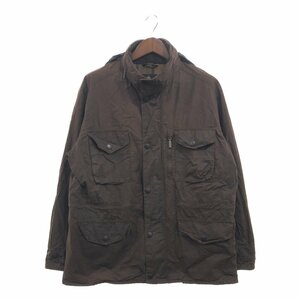 イングランド製 Barbour バブアー WAX SAPPER オイルドジャケット アウター ユーロ ブラウン (メンズ XL) 中古 古着 P6811