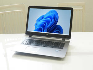 ■画面 17型 / HP Probook 470 G3/グラボ AMD R7 M340/Core i5 6200U/メモリ16GB M.2 SSD 128GB+HDD 500GB/DVD-RW/カメラ/Win11/office