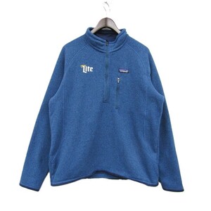 サイズ L Patagonia ハーフ ジップ プルオーバー ベター セーター ブルー パタゴニア 古着 ビンテージ 4N1903