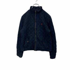 POLO RALPH LAUREN キルティングジャケット キッズ L ネイビー ポロラルフローレン タロンジップ 古着卸 アメリカ仕入 t2201-3225