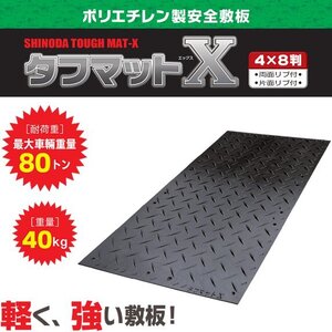 篠田ゴム 樹脂製敷板 タフマットX 4x8 30枚セット