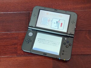 New ニンテンドー3DS LL RED-001 メタリックブラック 初期化済 本体のみ