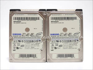 SAMSUNG 2.5インチHDD MP0402H 40GB IDE 2個セット #12889