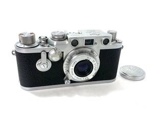 Leica/ライカ III F DBP ERNST LEITZ GMBH WETZLAR + Leitz Elmar f=5cm 1:3.5 レンズ フィルムカメラ レンジファインダー (49027I16)