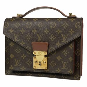 【ジャンク品】ルイ・ヴィトン Louis Vuitton モンソー 26 ショルダーバッグ 2WAY ハンドバッグ モノグラム ブラウン M51187 中古