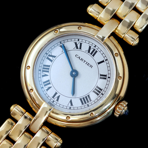 F1098【Cartier】カルティエ パンテール 最高級18金無垢レディQZ 腕周り16.5cm 重量66.3g ケース幅23.7mm