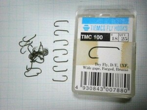 ★ティムコ・フック/TMC-100 #18 (25本入) 軽量ドライフライ用