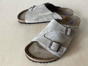 ★ 26.5cm トープ ビルケンシュトック チューリッヒ ベロアレザー BIRKENSTOCK Zurich SFB Taupe Velour Leather 41/26.5cm 1009532