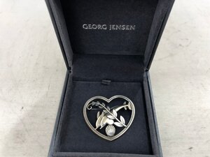 【GEORG JENSEN】ジョージジェンセン　925S　ブローチ　イルカ　SY02-EVF