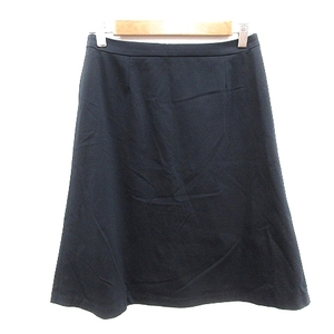 アンタイトル UNTITLED 台形スカート ひざ丈 1 黒 ブラック /AU レディース