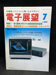 M2634 電子展望　1980年7月【特集1・続・個体メモリへの音響信号の記録】誠文堂新光社　古本