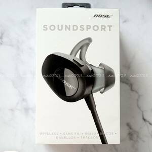 BOSE ボーズ★SOUNDSPORT ワイヤレスイヤホン Bluetooth ヘッドホン beats SONY ポーチ 箱有り ブラック 美品