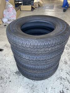 スズキジムニーシエラ純正タイヤ4本セット新車外し　195/80R15 製造番号0424