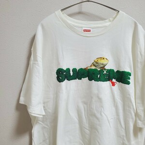 supreme シュプリーム リザードTシャツ Lizard Tee white