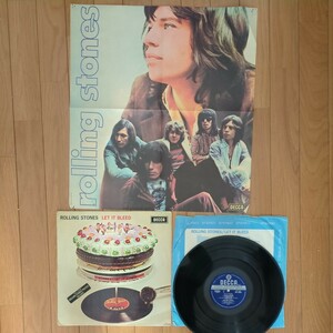 UK original poster and inner Let It Bleed Rolling Stones ローリング・ストーンズ analog record レコード LP アナログ vinyl