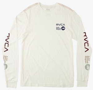 RVCA Anp Long Sleeve T-Shirt Antique White XL Tシャツ