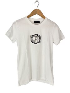 DIESEL◆Tシャツ/XS/コットン/WHT/プリント