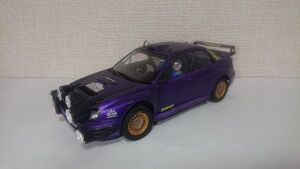 1/24 プラモデル完成品 スバル インプレッサWRC 丸目 2001 NETWORK Q RALLY 難有