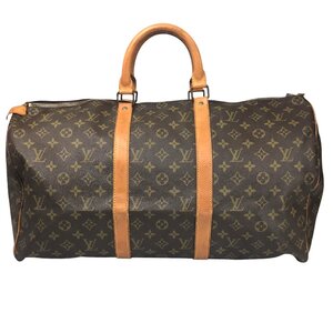 【1円～】ルイヴィトン LOUIS VUITTON バッグ ボストンバッグ キーポル50 モノグラム M41426 SD レザー ブラウン 中古