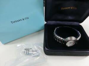 ☆ Tiffany & Co. ティファニー インタリオ L0811 クォーツ QZ 腕時計 レディースウォッチ 箱付 1円スタート ☆