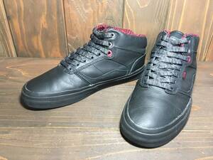 ★OTW by VANS バンズ BedFord ベッドフォード レザー 黒 ブラック 26.0cm 美品 Used 検 ハーフキャブ オールドスクール スニーカー