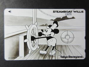 ミッキーマウス　STEAMBOAT WILLIE 1928年　東京ディズニーランド　★テレカ　50度数未使用