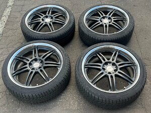 □ work VARIANZA 19インチホイール 5-114.3 8J OFFSET45 グッドイヤー EAGLE LSEXE 225/40R19 4本セット 札幌 T-1351 ★