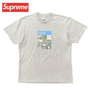 USA 古着 USA製 シュプリーム ベリファイ Tシャツ SUPREME Verify Tee メンズL グレー 中古 BA2875