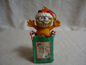 即決　ＵＳ　1981年製　ガーフィールド　7.5センチ　ヴィンテージ　クリスマス　オーナメント　ドール　飾り物　ネコ　猫