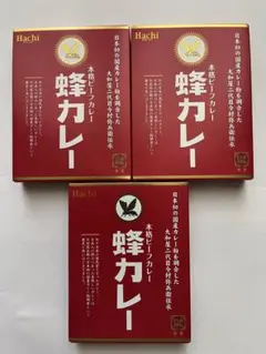 【蜂カレー】ビーフカレー 中辛　レトルトカレー 1人前 200g 3袋