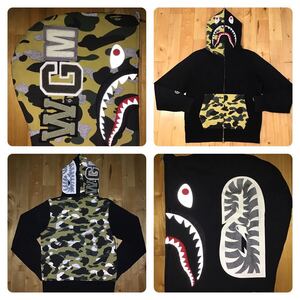 ★zozo限定★ リフレクターカモ シャーク パーカー Mサイズ reflective camo shark full zip hoodie a bathing ape BAPE エイプ ベイプ n5h